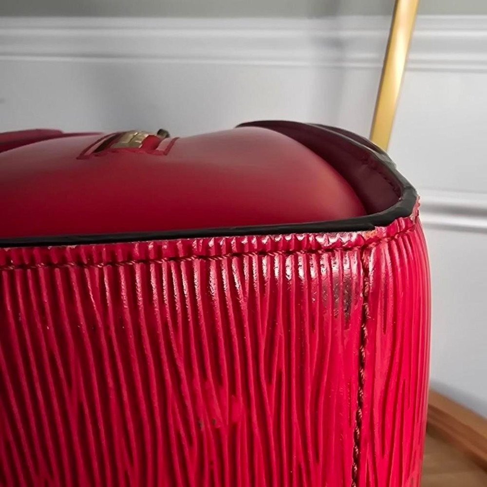 Red Louis Vuitton Epi leather bag and wallet set - Picture 5 of 8